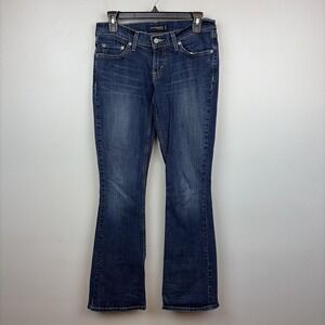 Levis 524 Too Superlow Jeans Womens 29x31 Medium Wash Low Rise Bootcut Blue